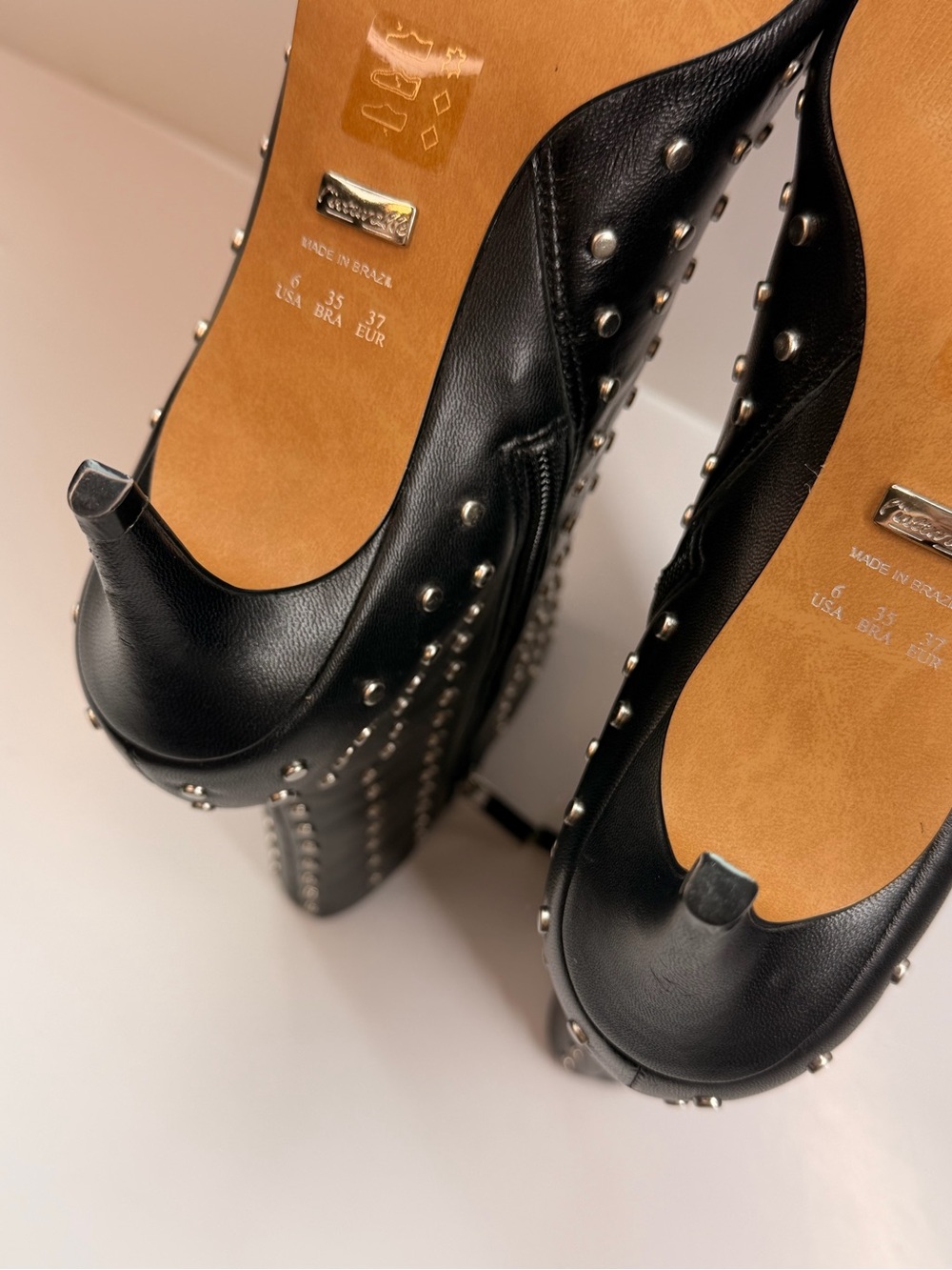 🖤 L’INTERVALLE Studded Leather Ankle Boots – Black – Size 37 (US 6) - Picture 10 of 12